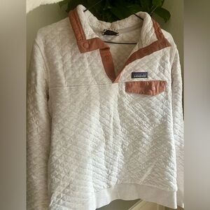 Patagonia Women's Quilted Utility Jacket - Cream and Tan